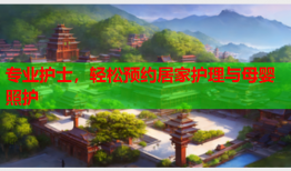 专业护士，轻松预约居家护理与母婴照护