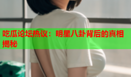 吃瓜论坛热议：明星八卦背后的真相揭秘