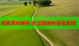 明星黑料曝光 吃瓜网揭秘背后真相