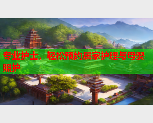 专业护士，轻松预约居家护理与母婴照护